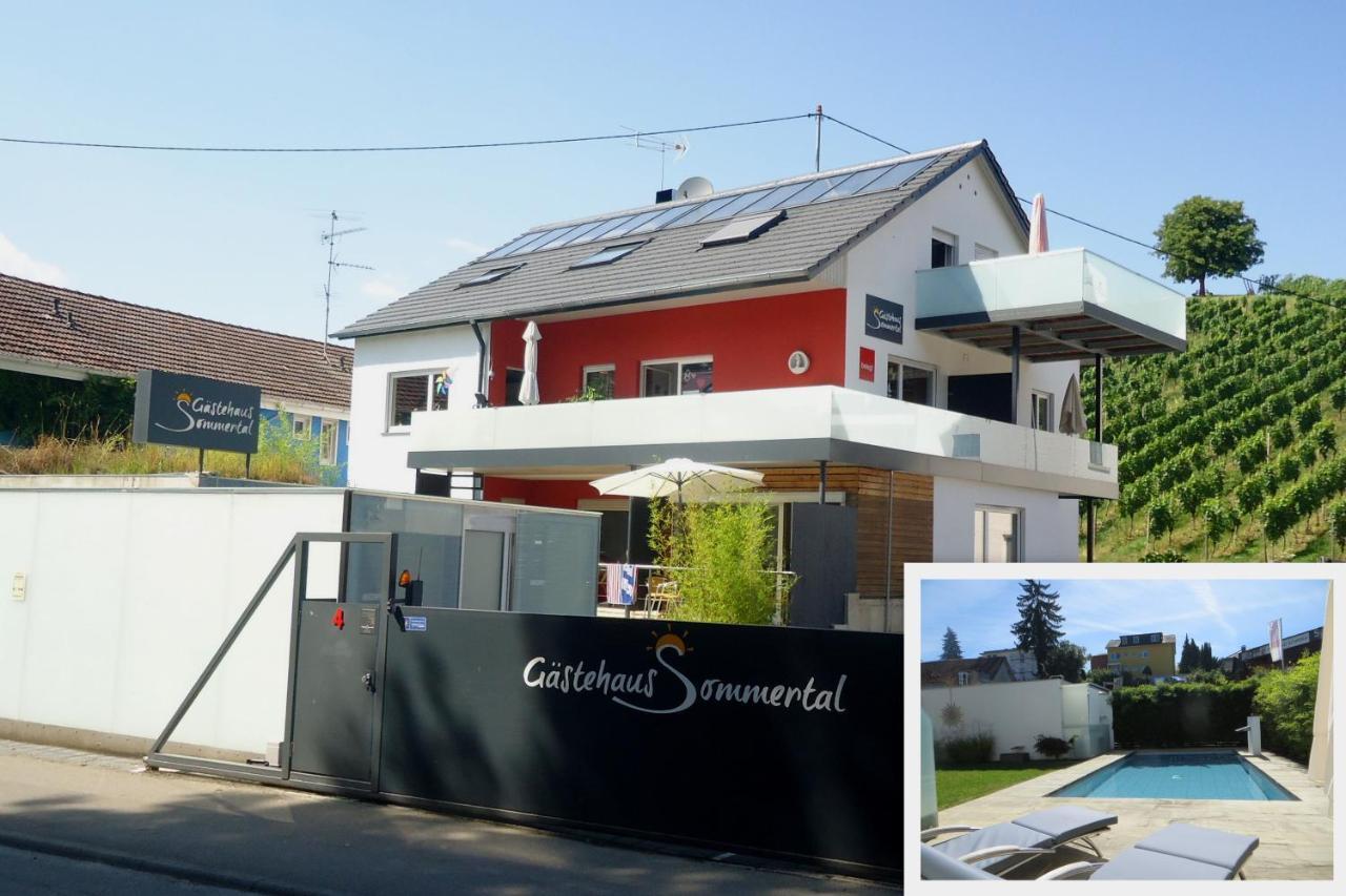 Gaestehaus Sommertal Mit Pool Im Garten, Eigener Parkplatz, 800M Zum Bodensee, 300M Zur Altstadt Meersburg Zewnętrze zdjęcie